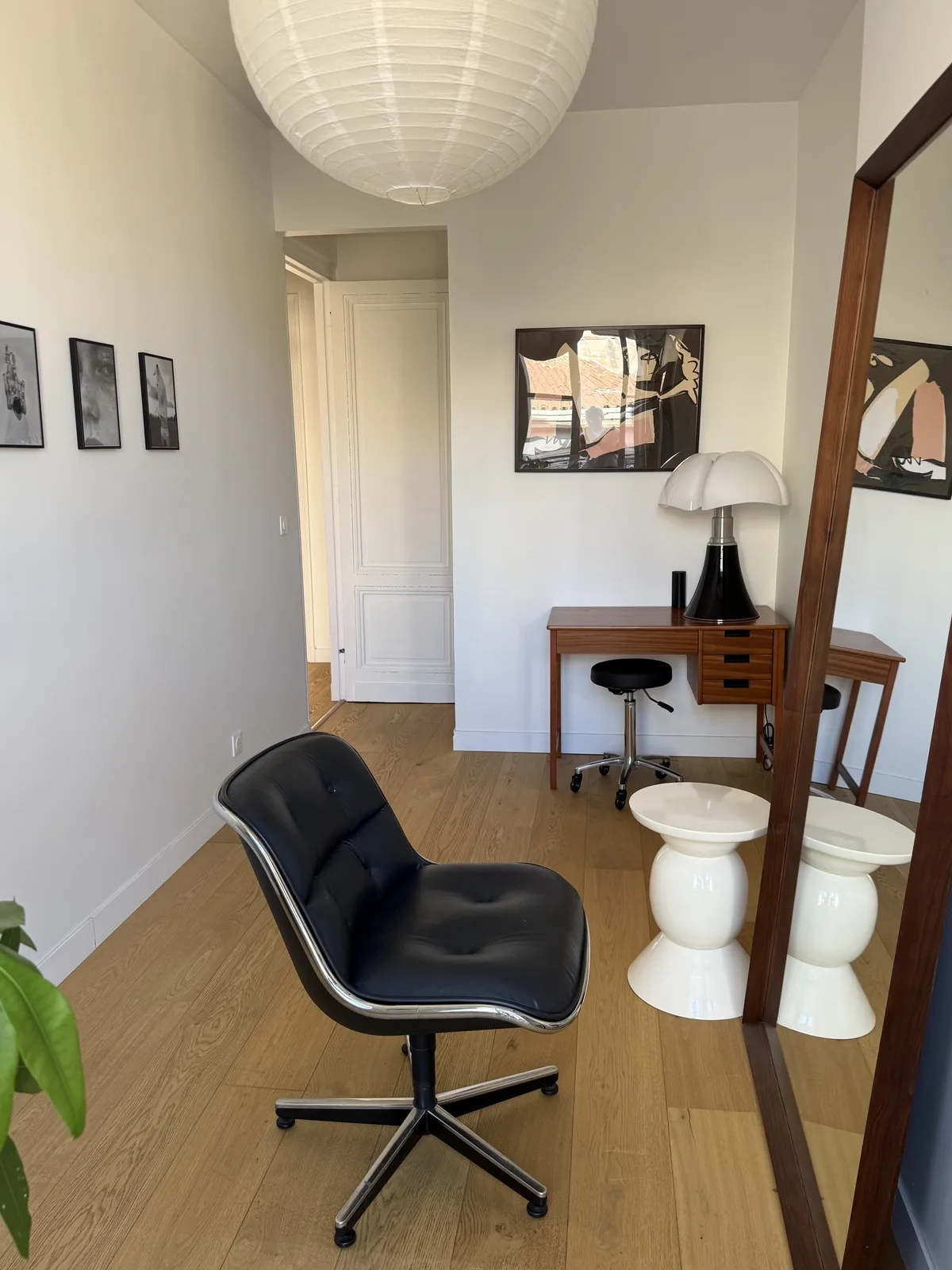 Le studio d'Anne-Sophie Roux au sein du salon Bobby Pins à Bordeaux